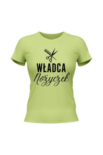 Koszulka damska Władca nożyczek - limonka