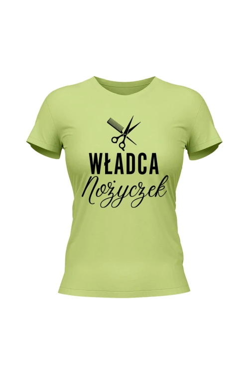 Koszulka damska Władca nożyczek - limonka