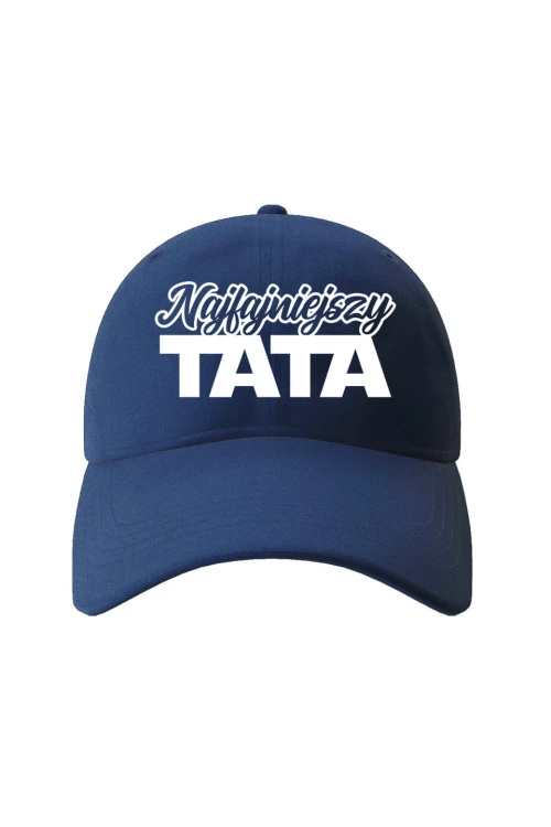 Czapka z daszkiem Najfajniejszy Tata - granatowa
