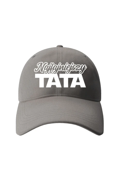 Czapka z daszkiem Najfajniejszy Tata - szara