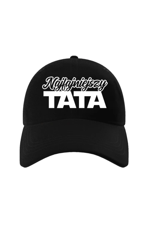 Czapka z daszkiem Najfajniejszy Tata - czarna