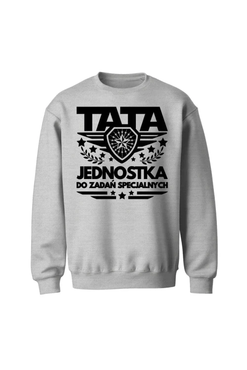 Bluza męska bez kaptura TATA Jednostka do zadań specjalnych - szara