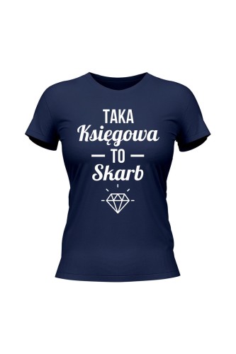 Koszulka damska Taka księgowa to skarb - granatowa